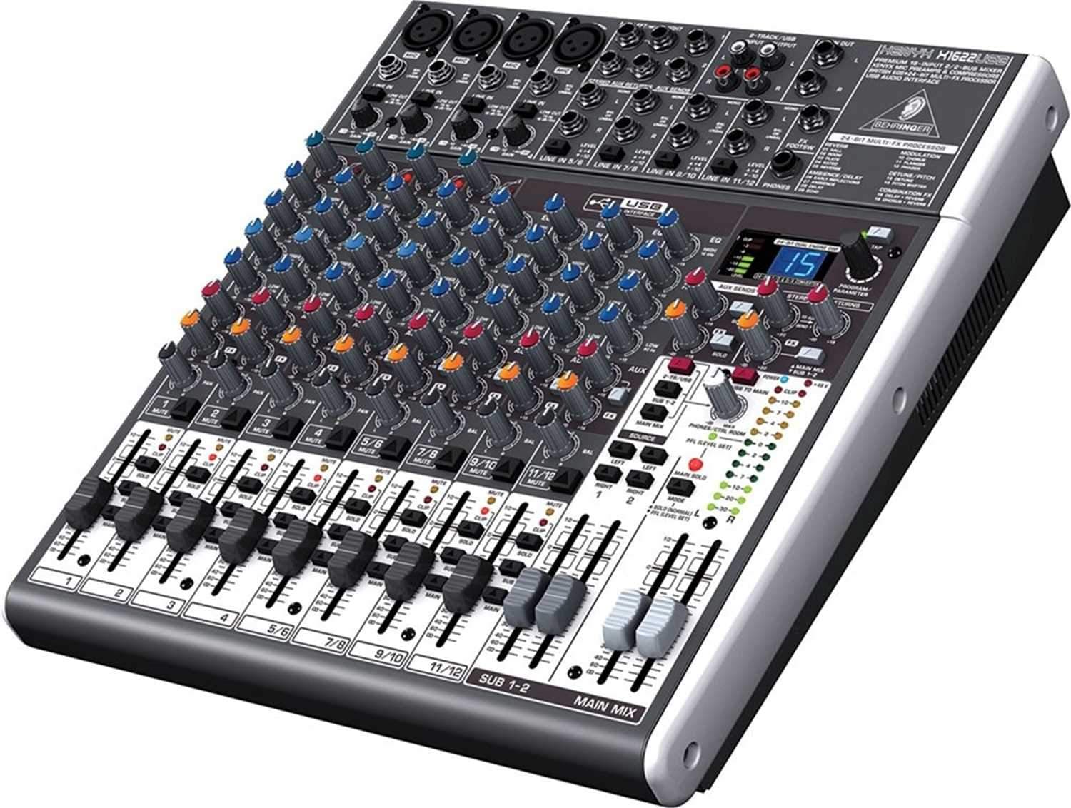 Behringer Xenyx X1622USB 12-Channel Mixer with Gator Bag - PSSL ProSound and Stage Lighting
