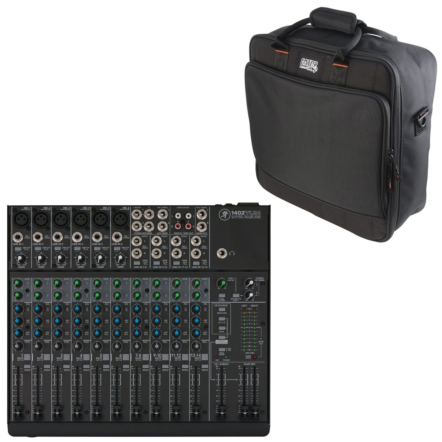 Mackie 1402VLZ4 14-Channel Mixer with Gator Bag