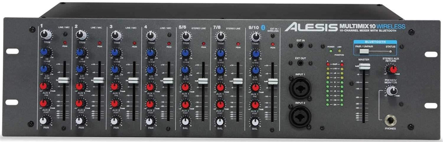Alesis MULTIMIX-10 Wireless Rack Mixer with Gator Rolling Bag - PSSL ProSound and Stage Lighting