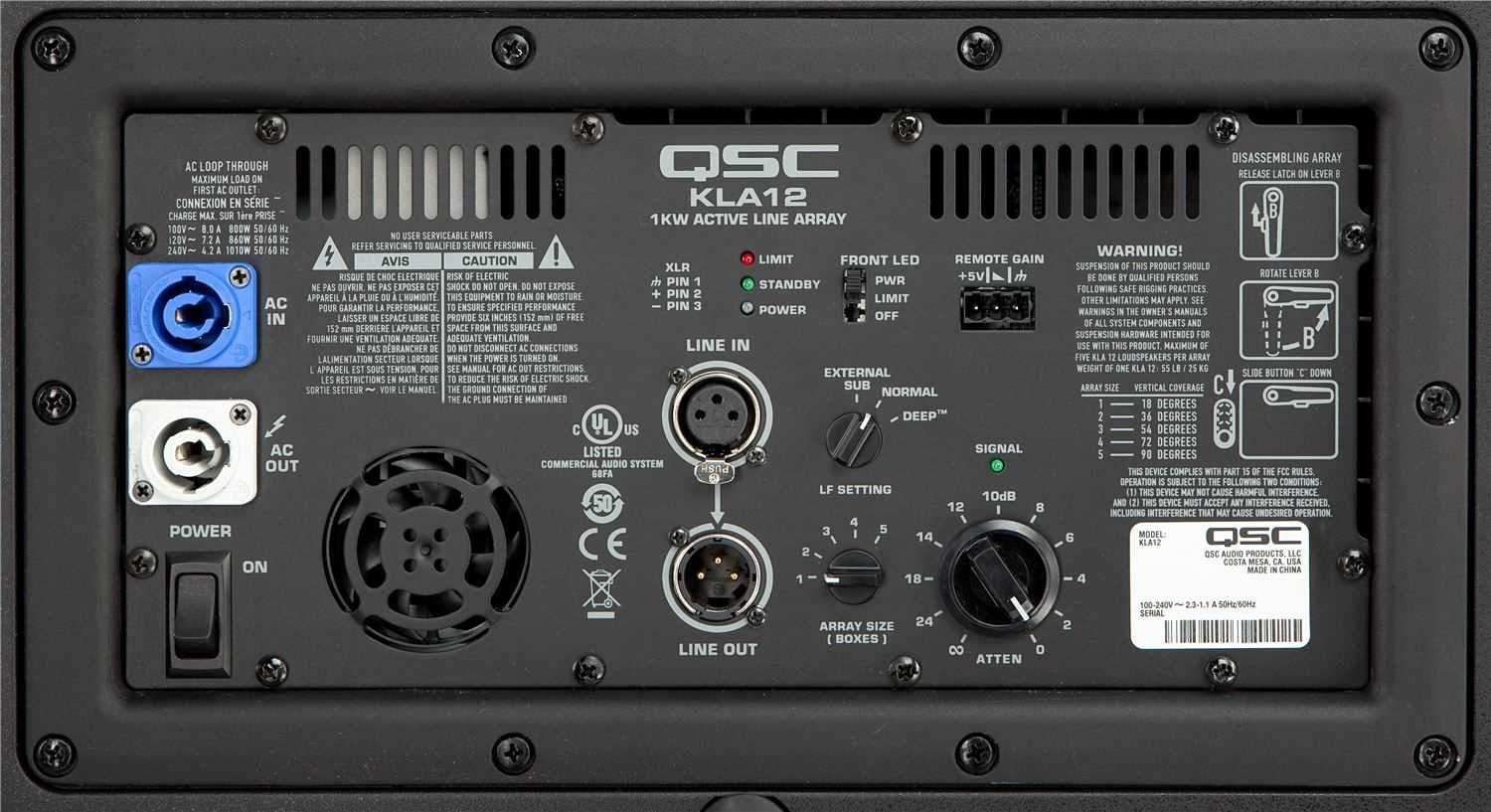 QSC KLA12-BK Line Array Speakers (x2) & KLA181-BK Sub with Stands - PSSL ProSound and Stage Lighting