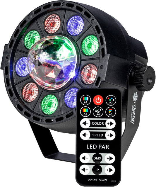 ColorKey Party Light FX LED Wash Light with FX Bulb - PSSL ProSound and Stage Lighting