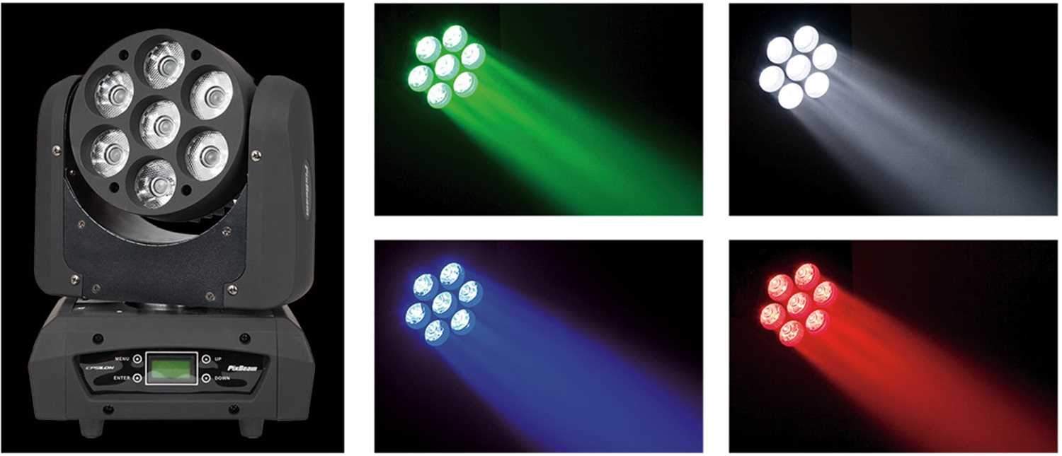 Epsilon PixBeam 7x10-Watt RGBW LED Moving Head Light - PSSL ProSound and Stage Lighting