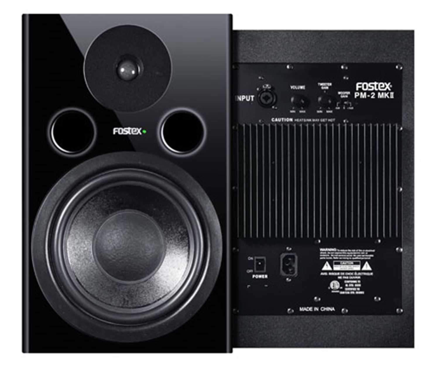 Fostex PM-2-MKII 8in Active Studio Monitors Pair - PSSL ProSound and Stage Lighting