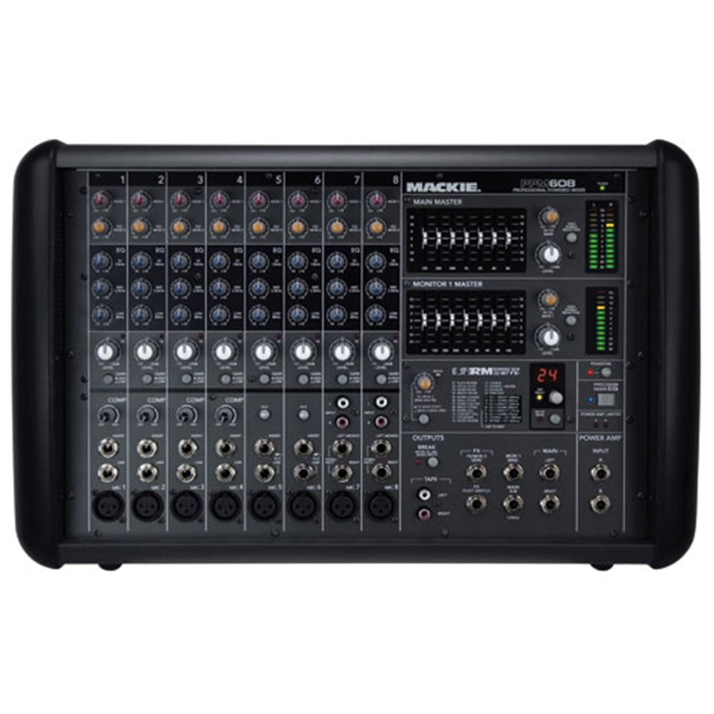 Mackie PPM608 8-Channel Ultra Light Powered Mixer - PSSL ProSound and Stage Lighting