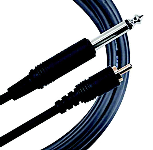 Mogami Pure Patch RCA to 1/4 TS Cable 10ft - PSSL ProSound and Stage Lighting