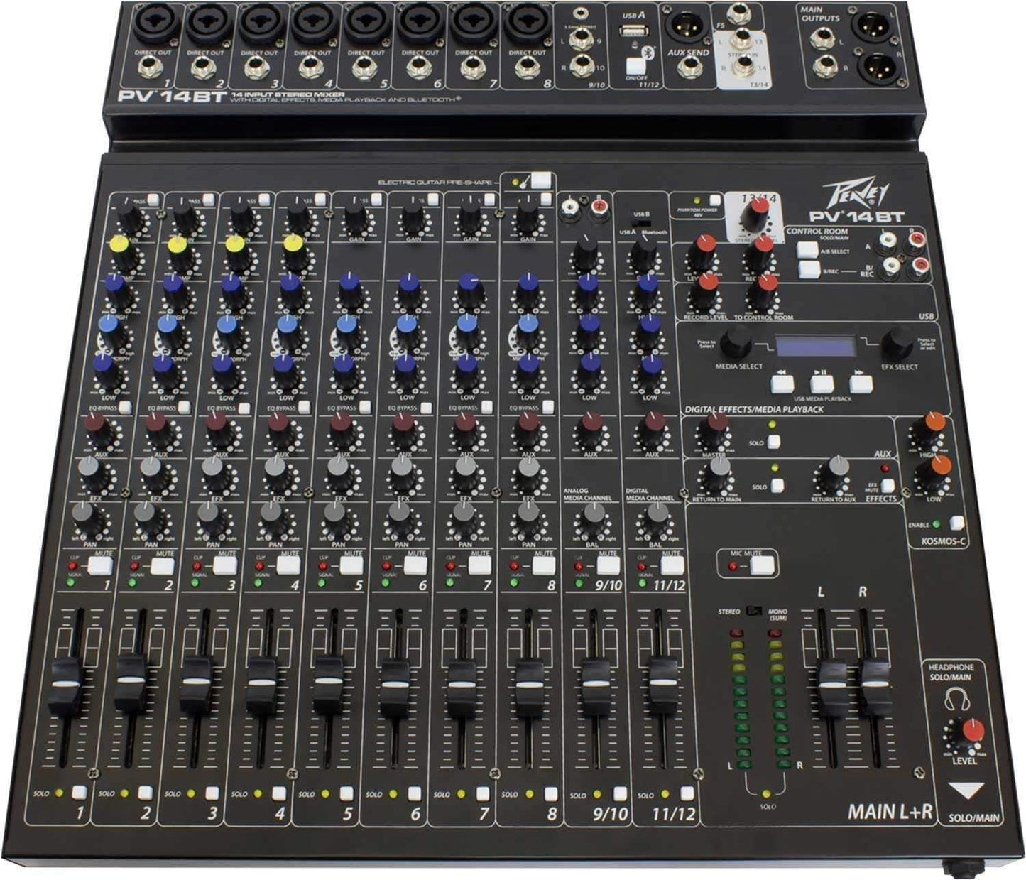 Peavey PV 14 BT 12-Channel Mixer with Bluetooth - PSSL ProSound and Stage Lighting