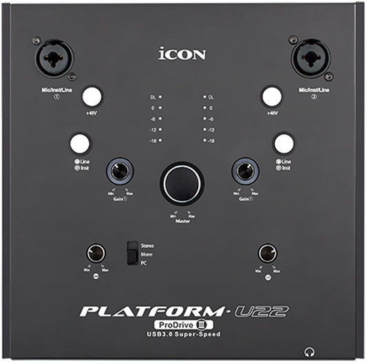 iCON ICOC-PLATFORMU22VST Recording Interface - ProSound and Stage Lighting