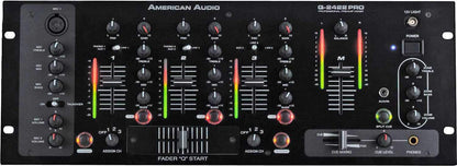 American Audio Q-2422 Pro 19 in 3 Ch Rack DJ Mixer - PSSL ProSound and Stage Lighting