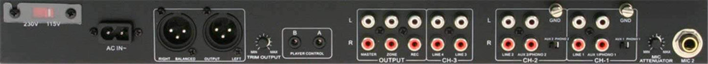 American Audio Q-2422 Pro 19 in 3 Ch Rack DJ Mixer - PSSL ProSound and Stage Lighting