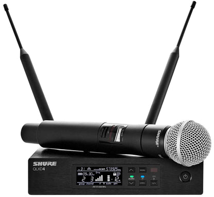 Shure QLXD124/85 Dual Wireless System with WL185 Lavalier & SM58 Mic - PSSL ProSound and Stage Lighting