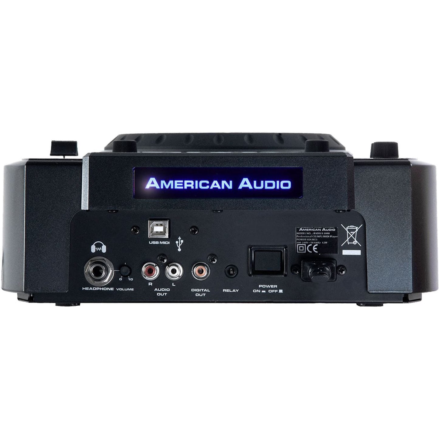 American Audio Radius 1000 CD/MP3/MIDI Media Player - PSSL ProSound and Stage Lighting