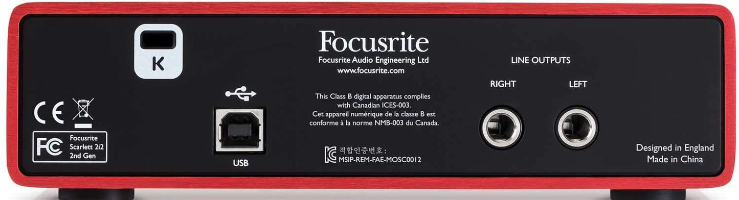 Focusrite Scarlett 2i2 USB Audio Interface with ADM7 Dynamic Vocal Mic - PSSL ProSound and Stage Lighting