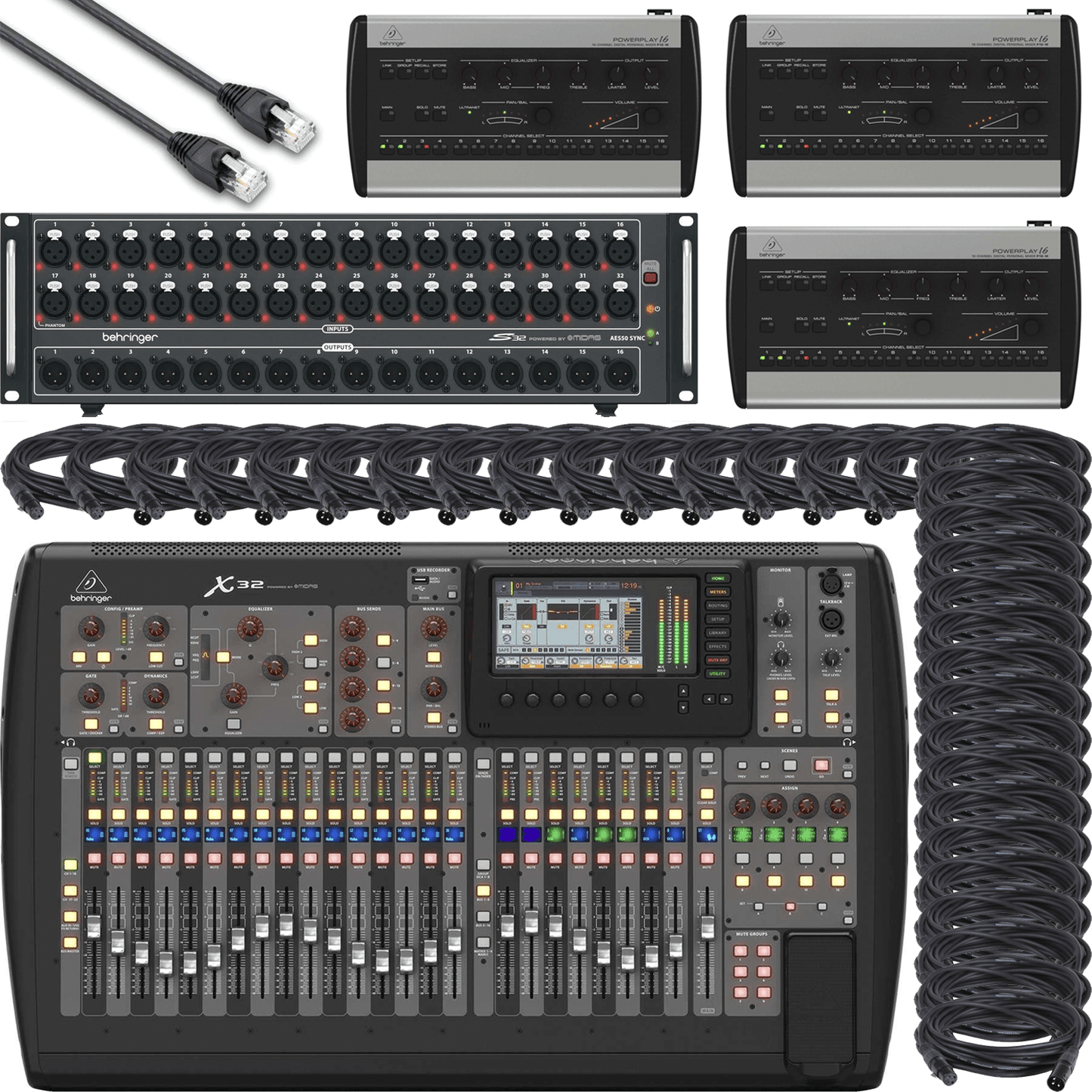 Behringer X32 Digital Mixer Small Stage Package - PSSL ProSound and Stage Lighting