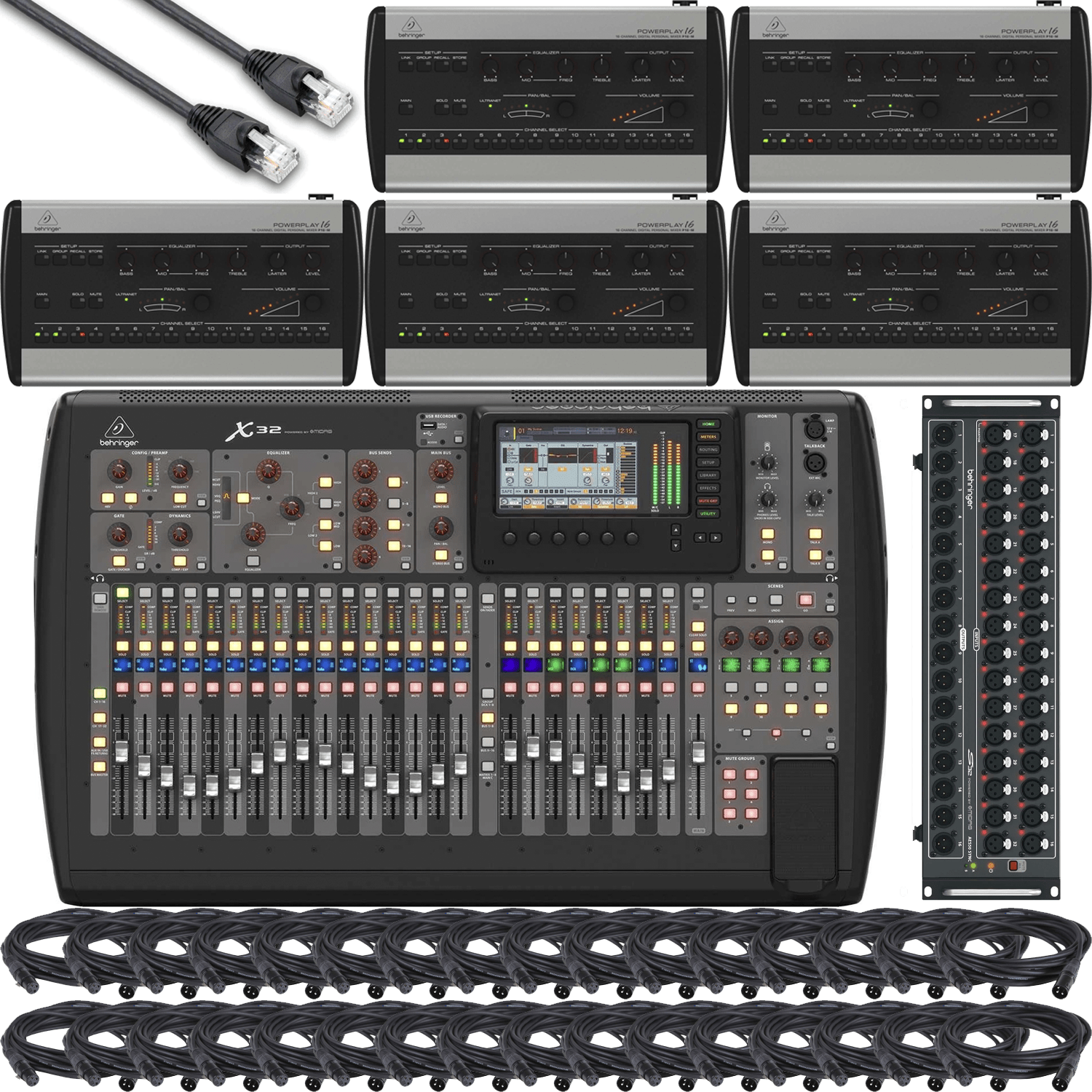 Behringer X32 Digital Mixer Large Stage Package - PSSL ProSound and Stage Lighting
