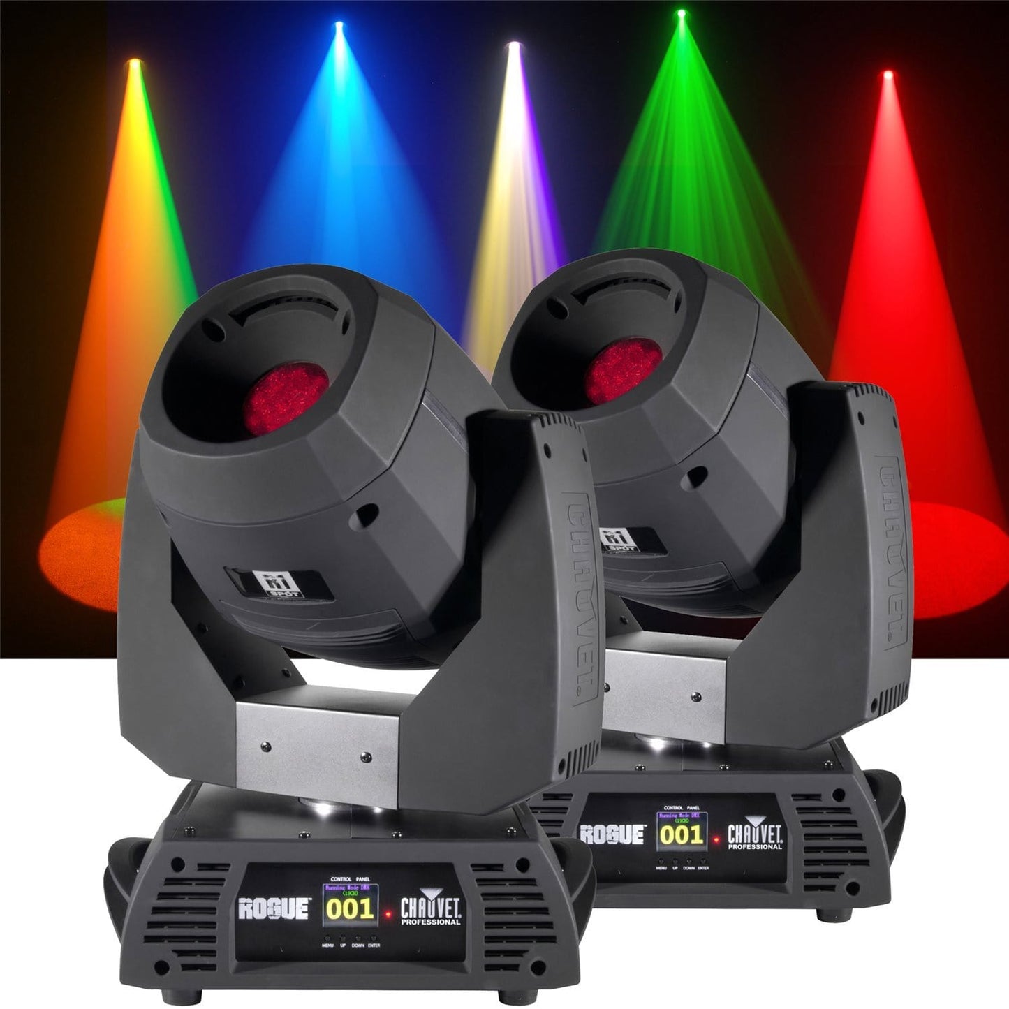 Chauvet Rogue R1 LED Spot 2 Pack with Flight Case - PSSL ProSound and Stage Lighting