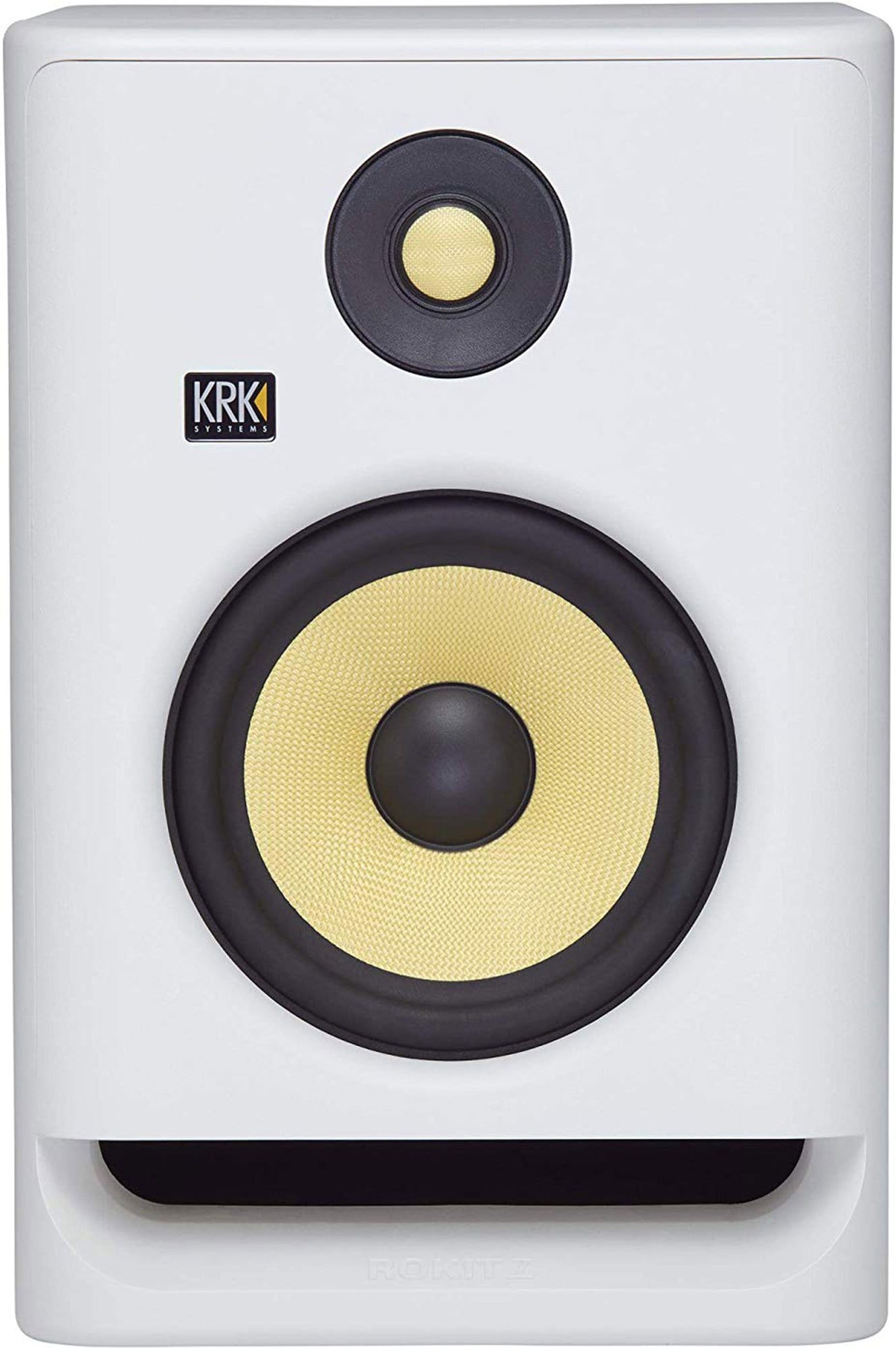 KRK RP7G4 Rokit White Noise 7-Inch Powered Studio Monitor (In White) - PSSL ProSound and Stage Lighting