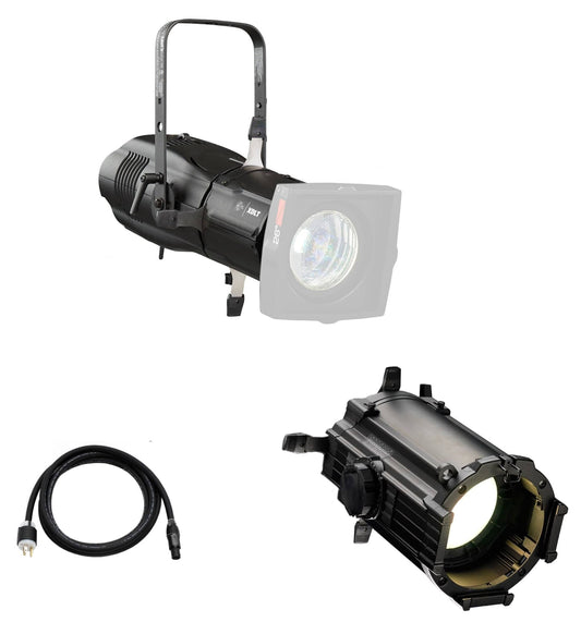 ETC Source Four LED Series 3 Light Engine Ellipsoidal with Lustr X8 25-to-50-Degree Lens (Black) - PSSL ProSound and Stage Lighting