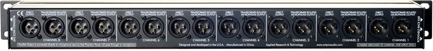 ART S8 8-Channel Balanced 2-Way Mic Splitter - PSSL ProSound and Stage Lighting