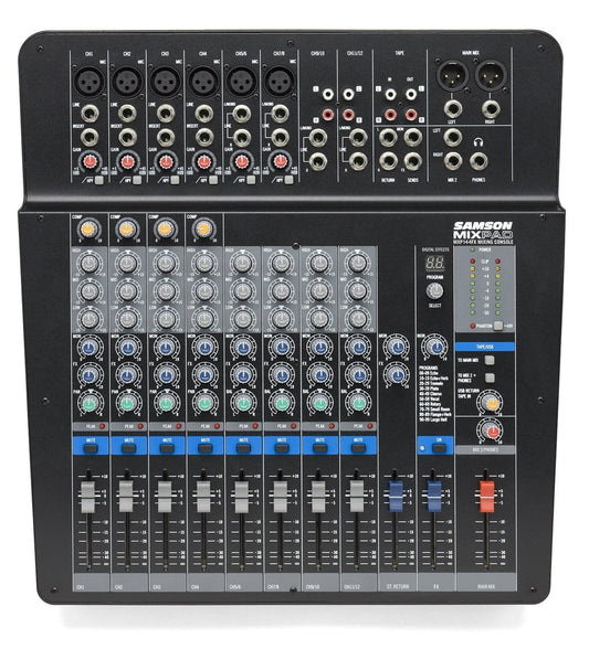 Samson MixPad MXP144FX 12-ch Mixer with Effects USB - PSSL ProSound and Stage Lighting