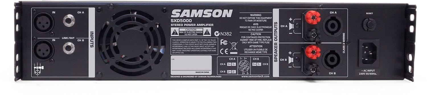 Samson SXD5000 750W Power Amplifier with DSP - PSSL ProSound and Stage Lighting