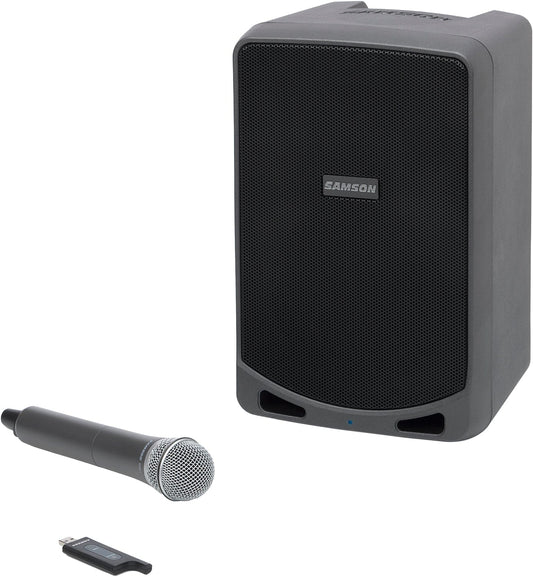 Samson SAXP106W Portable PA 100-Watts 2-Way 6-Inch Woofer w/ Bluetooth and Wireless HH Mic - PSSL ProSound and Stage Lighting