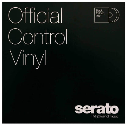 Serato SCV-PS-BLK-10 10-Inch Black Control Vinyl Pair - PSSL ProSound and Stage Lighting