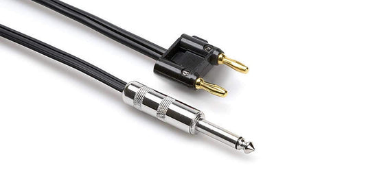 Hosa SKZ-615BN Speaker Cable 1/4 TS to Dual Banana Zip Style 15 Ft - PSSL ProSound and Stage Lighting