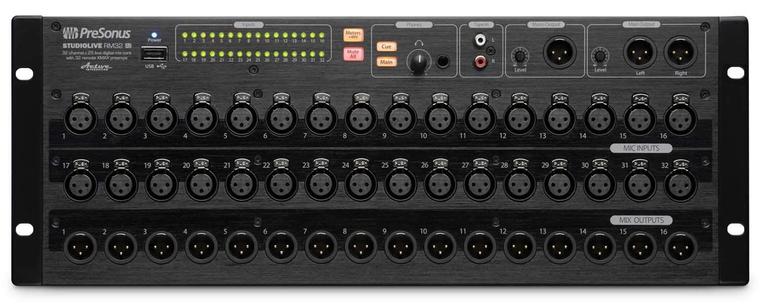 PreSonus RM32AI StudioLive 32-Channel Rackmount Digital Mixer - PSSL ProSound and Stage Lighting