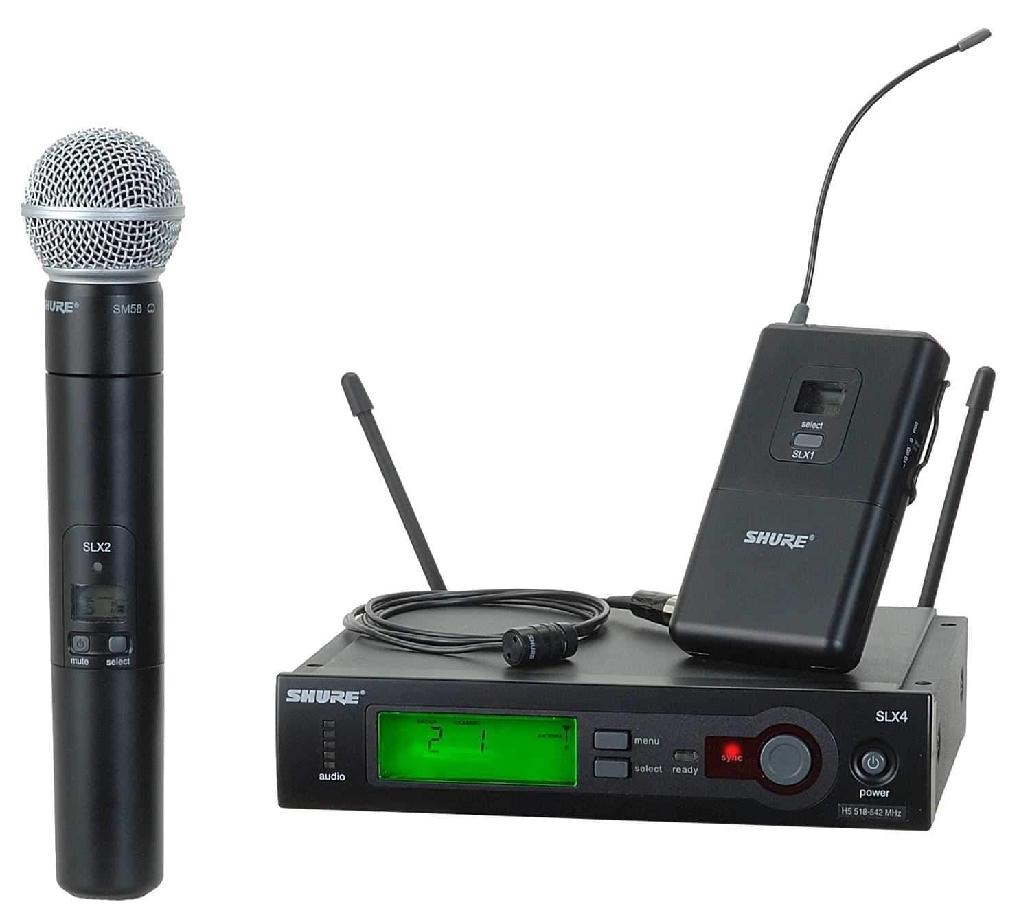 Shure SLX Dual Wireless Mic with WL185 & SM58 G5 - PSSL ProSound and Stage Lighting