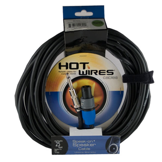 Hot Wires Tour Grade Speaker Cable 10 Ft Speakon To 1/4 Inch - PSSL ProSound and Stage Lighting