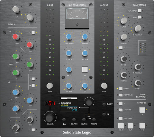 SSL UC1 All-In-One Hardware Plug-In Controller for The SSL Native Channel Strip 2 and Bus Compressor 2 - PSSL ProSound and Stage Lighting