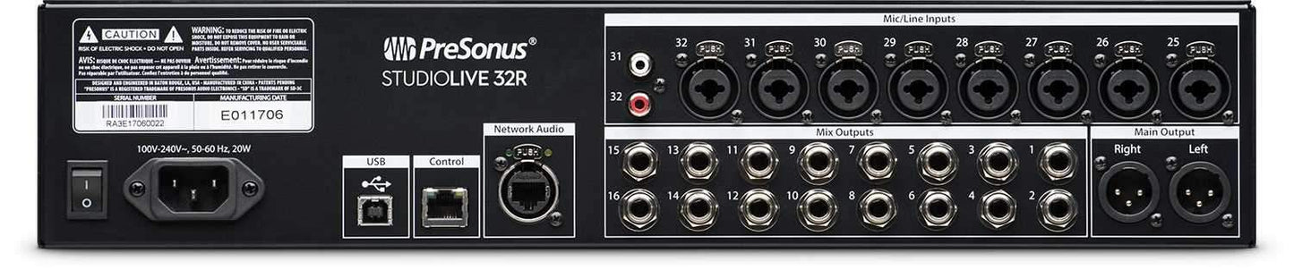 PreSonus StudioLive 32R Series III 32-Channel Digital Rack Mixer - PSSL ProSound and Stage Lighting