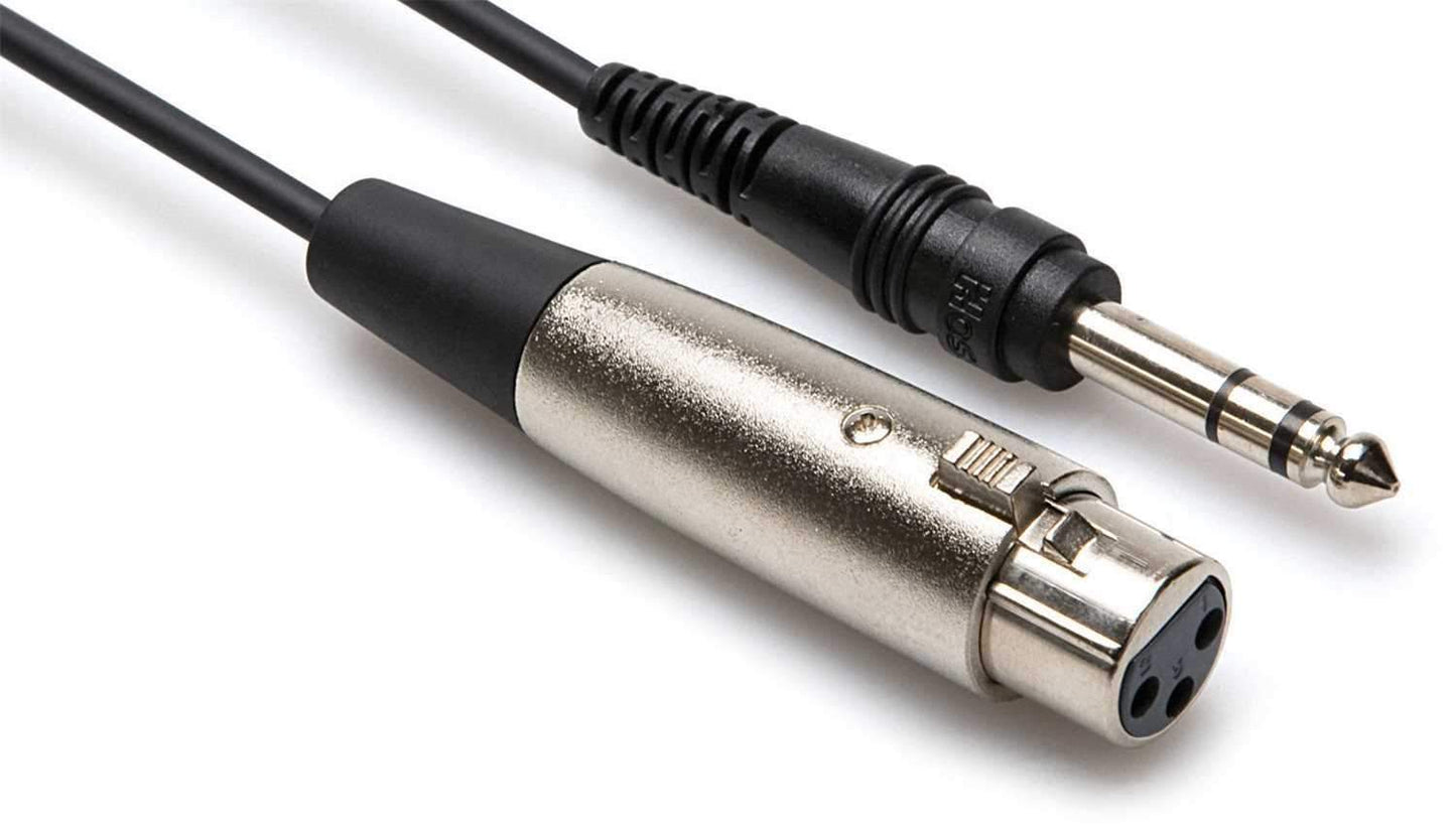 Hosa STX-105F 5 Ft Single XLR (F) to 1/4-Inch (M) Balanced Cable - PSSL ProSound and Stage Lighting