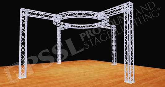 Global Truss 20 Foot x20 Foot F34 Display Booth Circle - PSSL ProSound and Stage Lighting