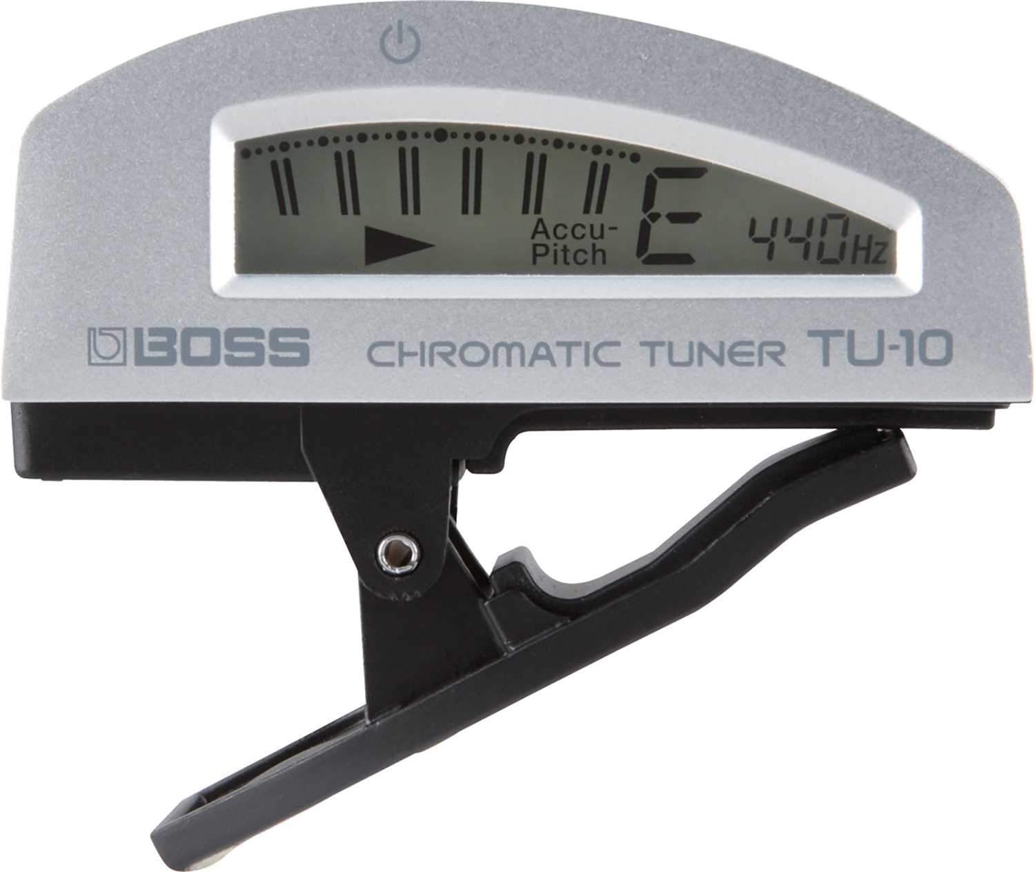 Boss TU-10-SV Silver Chromatic Guitar Clip-On Tuner - PSSL ProSound and Stage Lighting