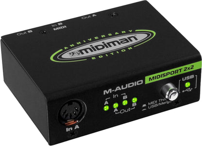 M-Audio MIDISPORT 2X2 MIDI to USB Interface 2 I/O - PSSL ProSound and Stage Lighting