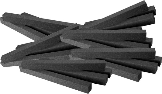 Ultimate Acoustics 24-Inch Charcoal Foam Edging 24-Pack - PSSL ProSound and Stage Lighting
