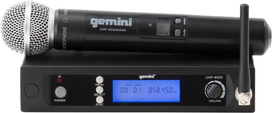 Gemini UHF-6100M UHF Handheld Wireless Mic System - PSSL ProSound and Stage Lighting