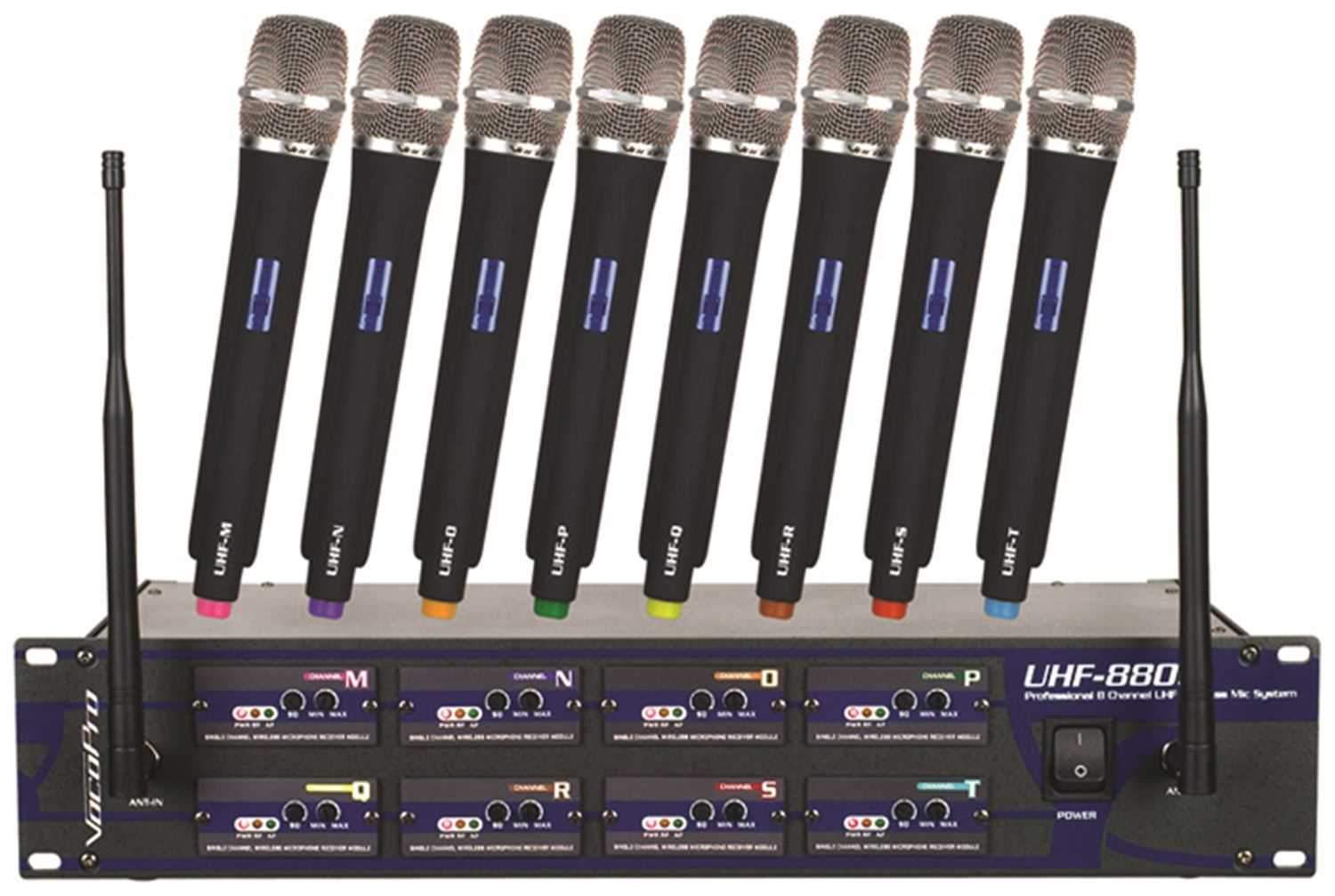 Vocopro UHF8800 8 Ch Wireless Microphone System - PSSL ProSound and Stage Lighting