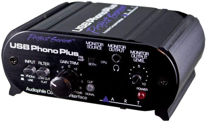 ART USB PhonoPlusPS Phono Line Preamp with USB - PSSL ProSound and Stage Lighting