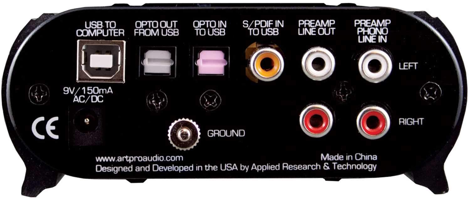 ART USB PhonoPlusPS Phono Line Preamp with USB - PSSL ProSound and Stage Lighting