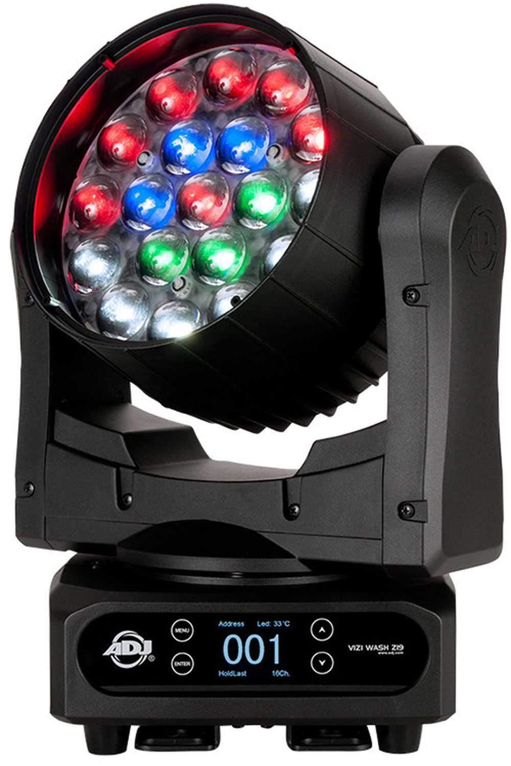 ADJ American DJ Vizi Wash Z19 380W RGBW Moving Head Wash with Zoom - PSSL ProSound and Stage Lighting