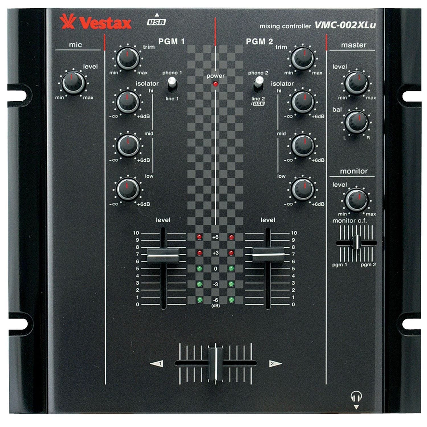 Vestax VMC-002 XLU 2 Ch USB Professional DJ Mixer | PSSL ProSound