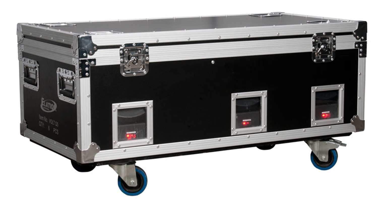 Elation Charging Road Case with 6 Volt Q5E LED's - PSSL ProSound and Stage Lighting