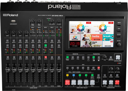Roland VR-50HD MK II USB Streaming Multi-Format A/V Mixer - PSSL ProSound and Stage Lighting