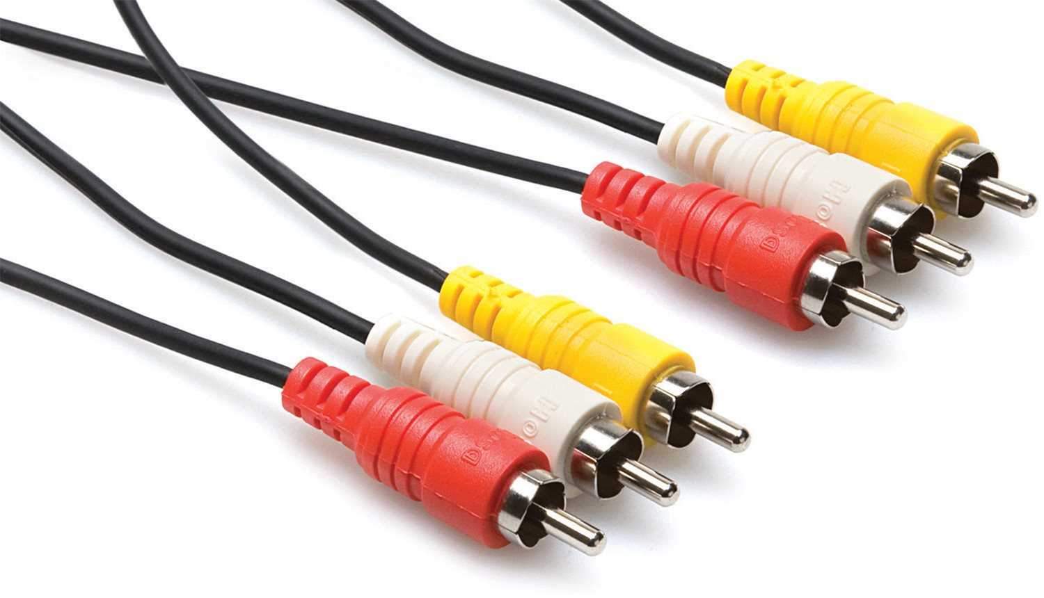 6.6 Ft A / V Cable (3) RCA (M) to (3) RCA (M) - PSSL ProSound and Stage Lighting
