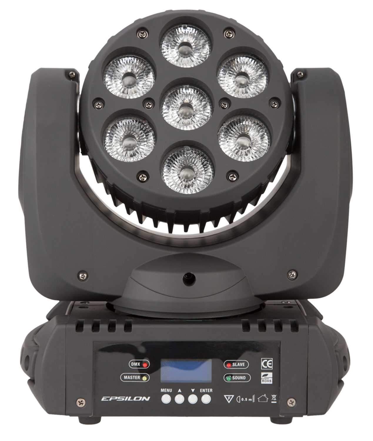 Epsilon Wash-Beam 7 RGBAW 7x15W LED Moving Head Light - PSSL ProSound and Stage Lighting