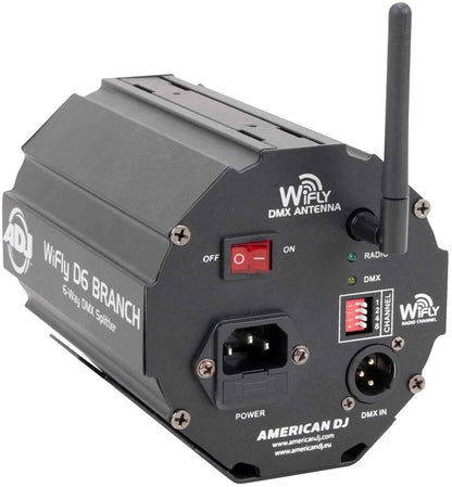 ADJ American DJ WiFLY D6 Branch Wireless DMX Splitter - PSSL ProSound and Stage Lighting
