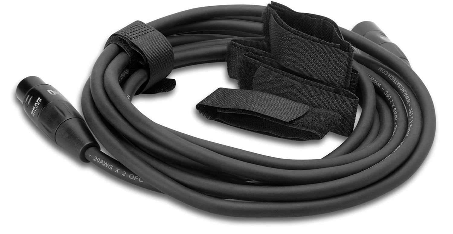 Hosa WTI-156G Black Hook & Loop Cable Wrap 12-Inch 5 Pc - PSSL ProSound and Stage Lighting