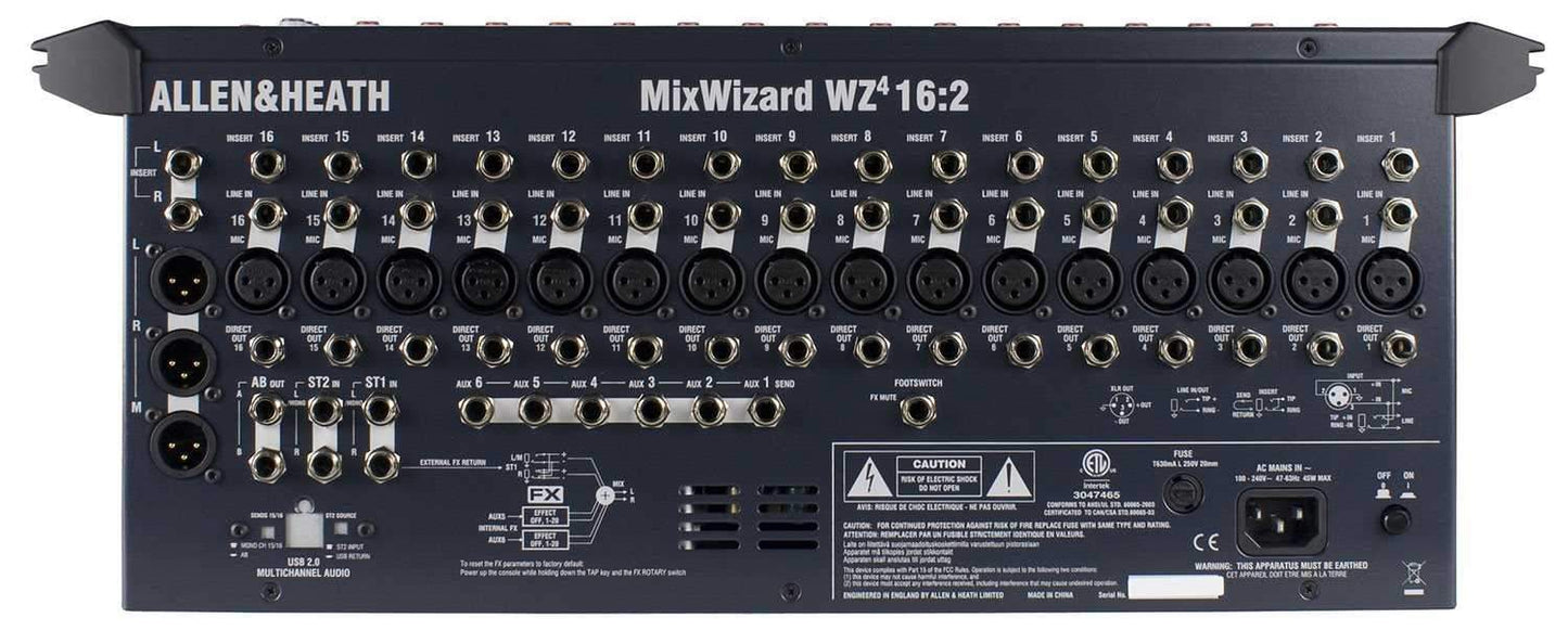 Allen & Heath Mix Wizard WZ4 16-Channel Desk & Rackmountable Mixer - PSSL ProSound and Stage Lighting